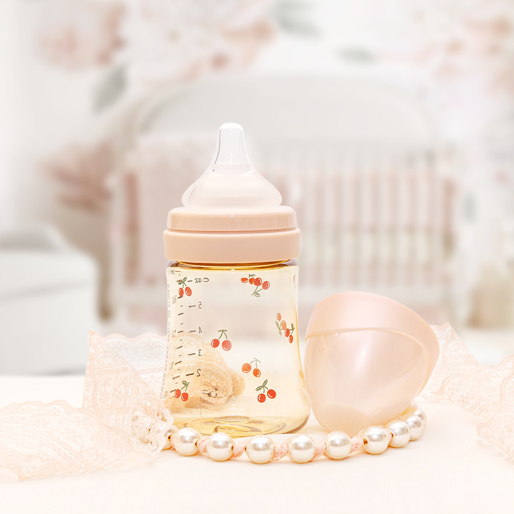 Bình Sữa Grosmimi PPSU Cherrish, 200Ml và 300Ml