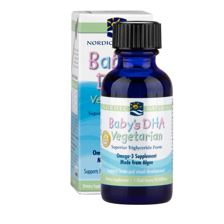DHA Thuần Chay Cho Bé Nordic Naturals Baby's DHA Vegetarian Mỹ, 30 ML (6M+)