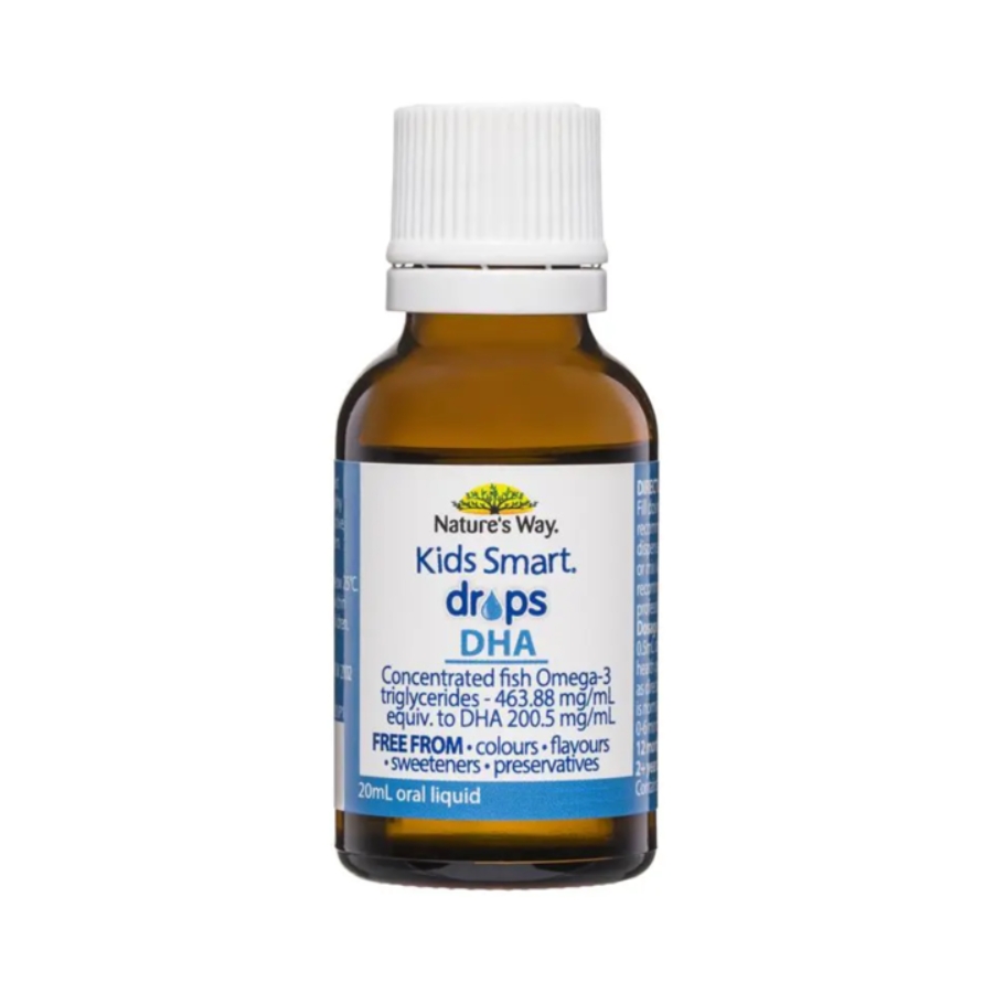 DHA Dạng Giọt Nature's Way Kids Smart Drops Úc, 20ML (0M+)