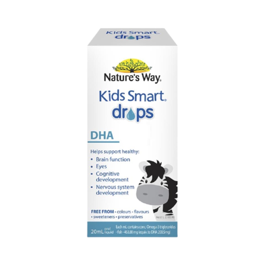 DHA Dạng Giọt Nature's Way Kids Smart Drops Úc, 20ML (0M+)