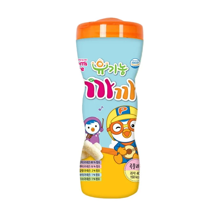 Bánh Gạo Hữu Cơ Pororo Mom’s Care Hàn Quốc 40G Cho Bé (6M+)