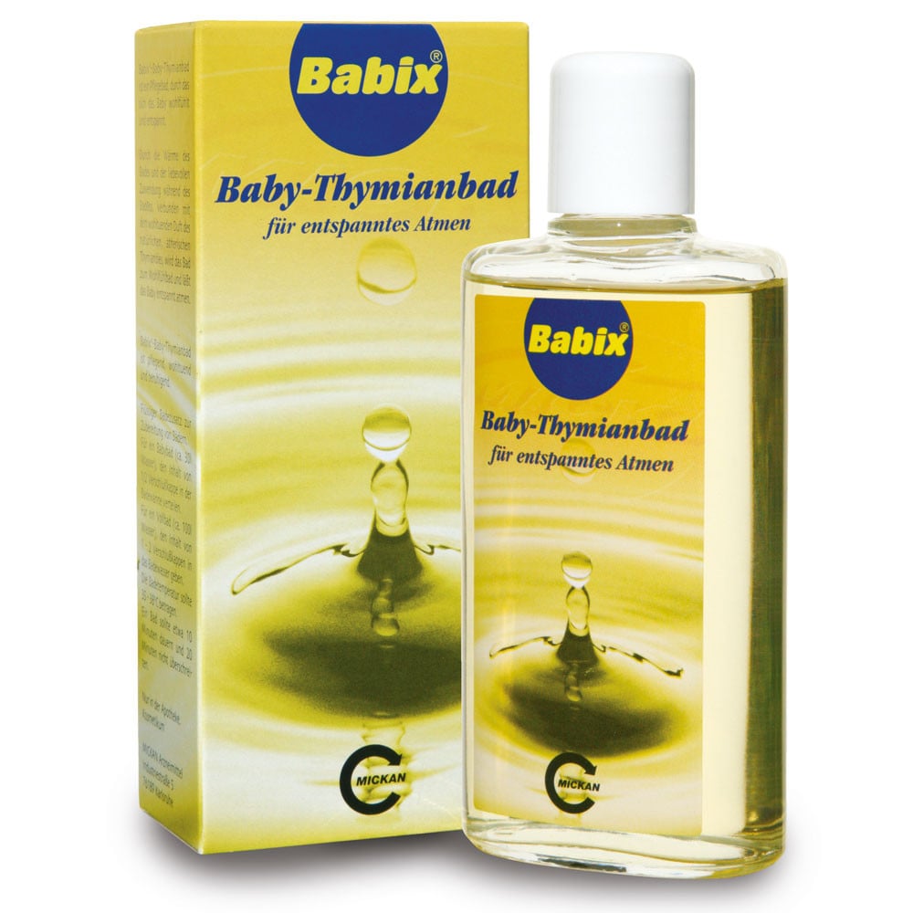 Tinh Dầu Tắm, Hít Chống Cảm Babix Baby-Thymianbad Đức 125Ml (3M+)