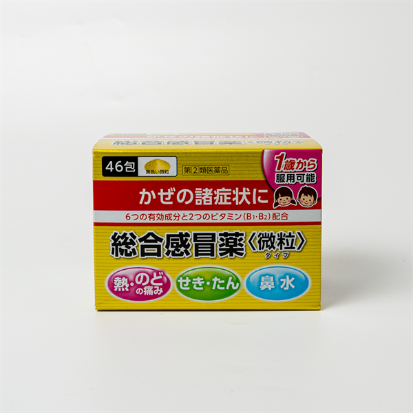 Thuốc Trị Ho Đờm, Sổ Mũi Cảm Cúm Taisho Paburon Nhật 46 Gói (1Y+)