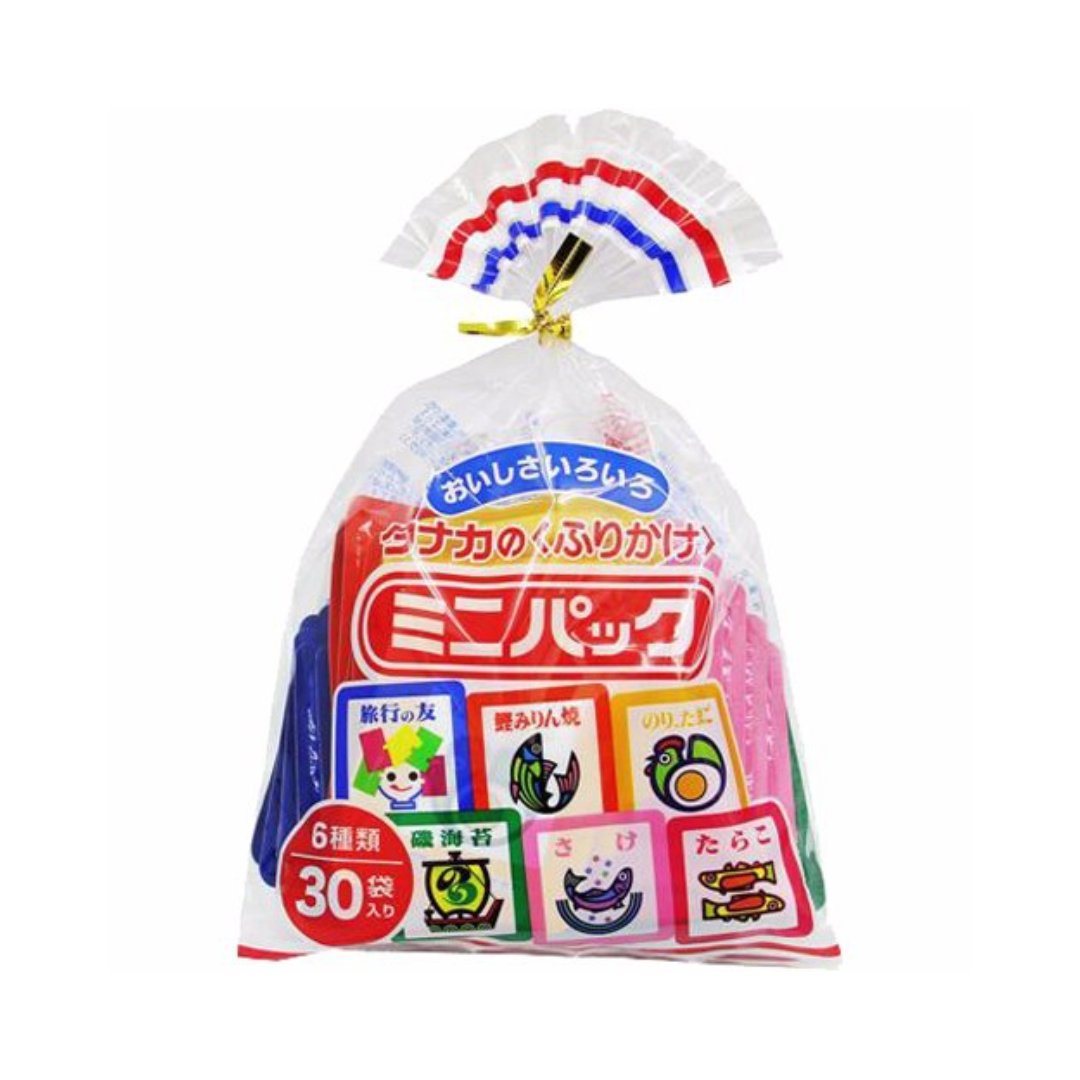 Gia Vị Rắc Cơm 6 Vị Tanaka Furikke Nhật, 30 GÓI X 2.5G (12M+)