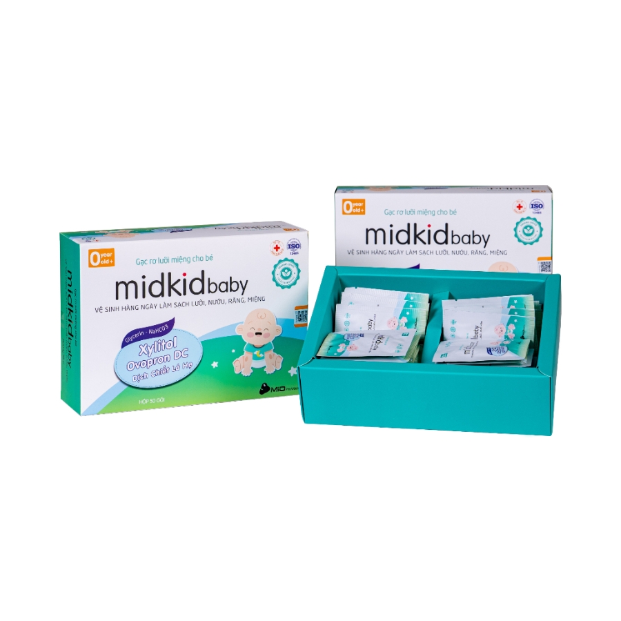 Gạc Rơ Lưỡi Miệng Cho Bé Midkid Baby (0M+)