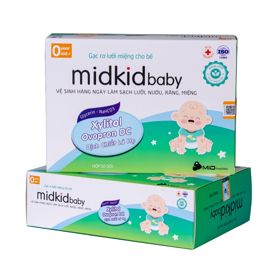 Gạc Rơ Lưỡi Miệng Cho Bé Midkid Baby (0M+)