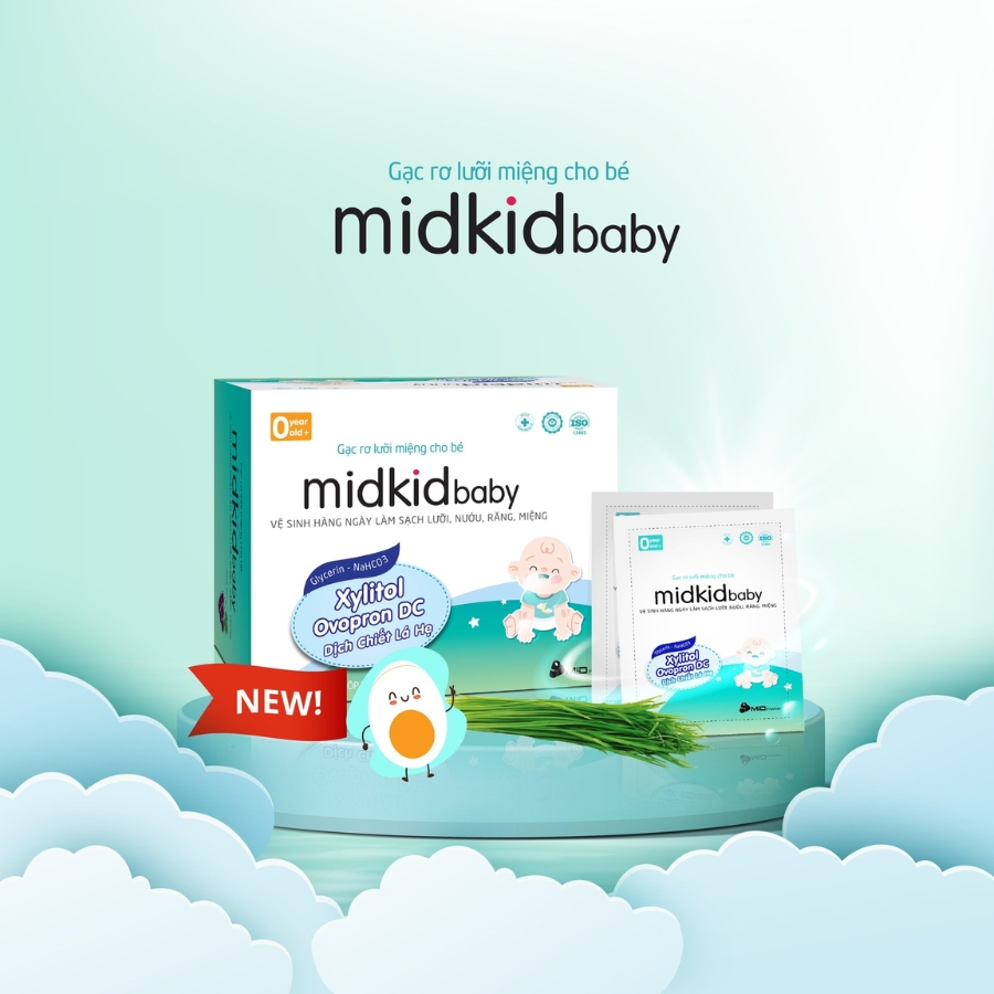 Gạc Rơ Lưỡi Miệng Cho Bé Midkid Baby (0M+)