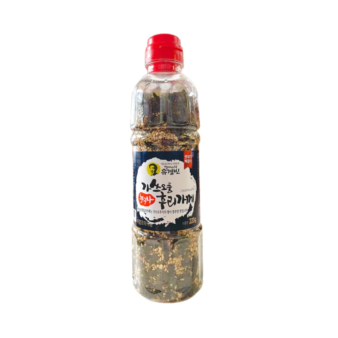 Gia vị rắc cơm Furikake rong biển, mè rang và cá ngừ Yoo Kyung Bin 220g