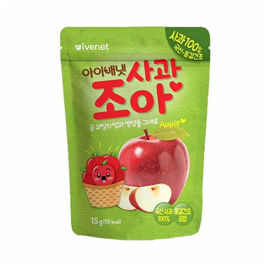 Hoa quả sấy Ivenet Hàn Quốc cho bé ăn dặm, 12G (6M+)