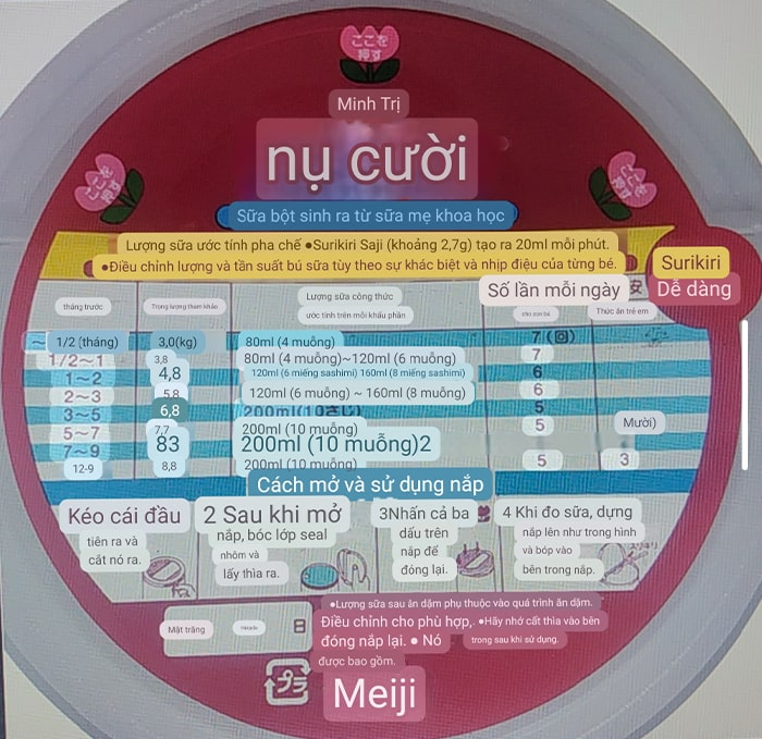 Sữa Bột Meiji Số 0-1 Nội Địa Nhật, 800G (0-12M)