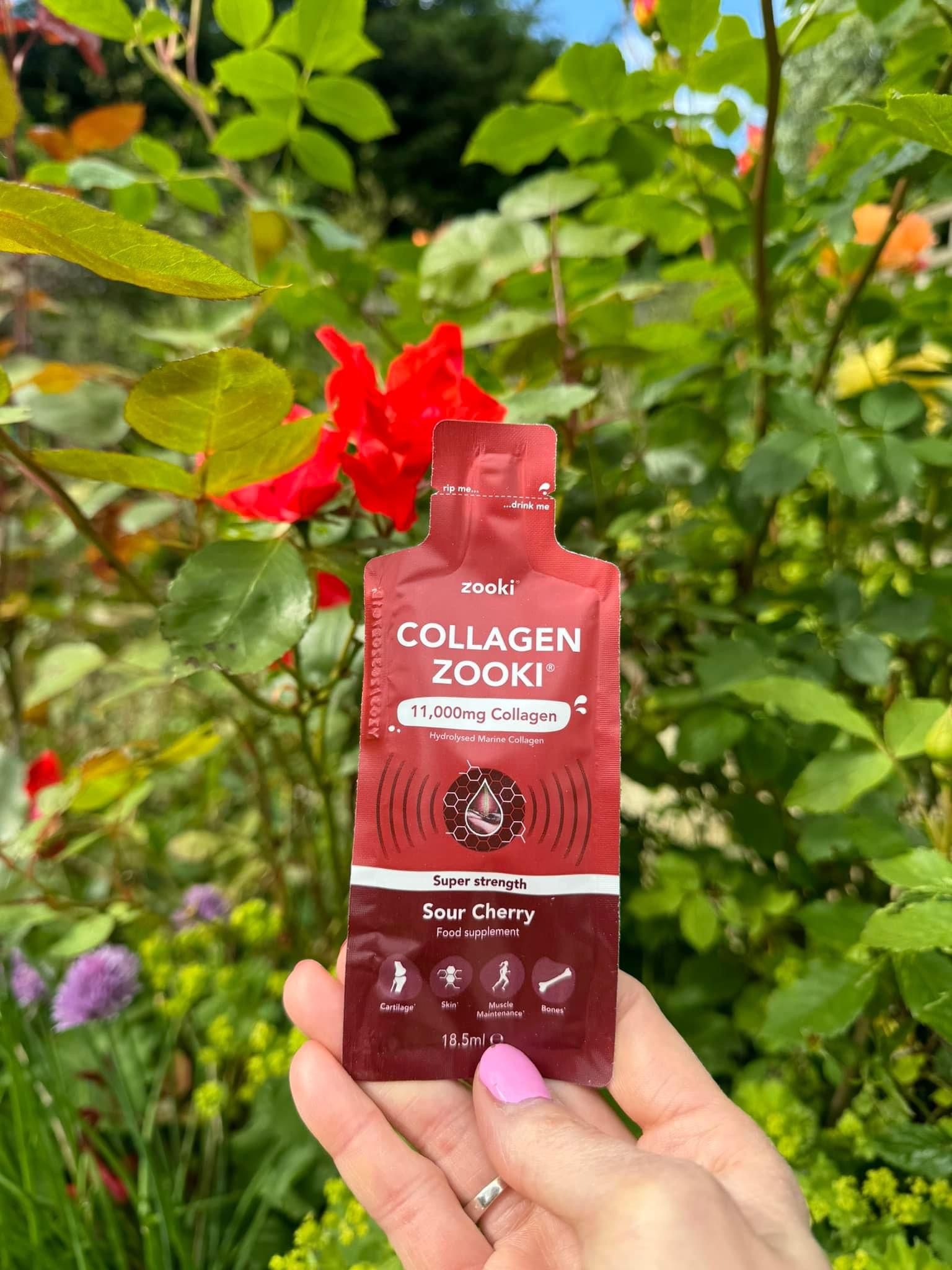 Collagen nước Zooki vị Cherry, 14 gói, 259ml, 11,000mg