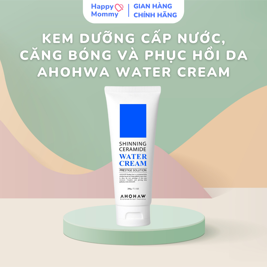 Kem Dưỡng Cấp Nước, Căng Bóng và Phục Hồi Da Ahohwa Shinning Ceramide Water Cream