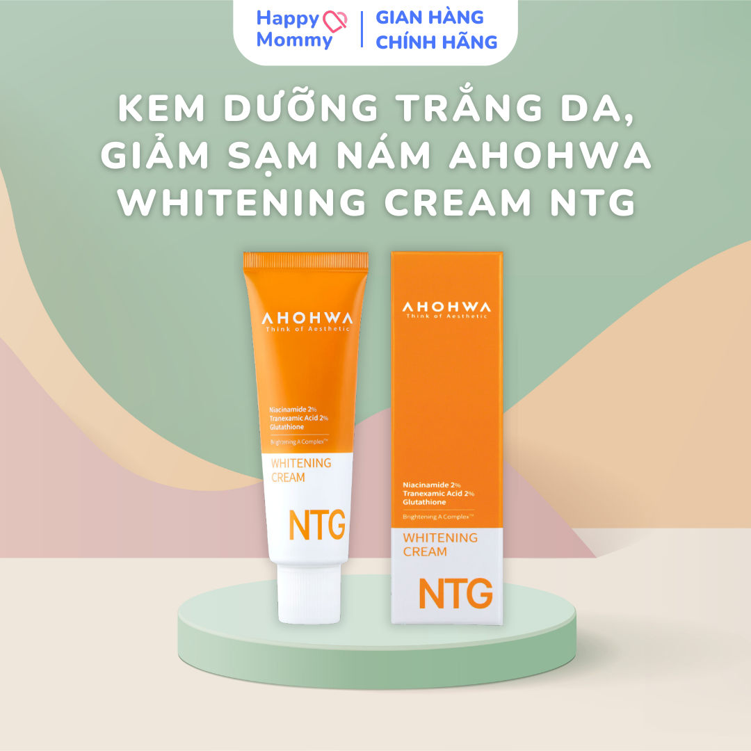 Kem Dưỡng Trắng Da, Giảm Sạm Nám Ahohwa Whitening Cream NTG, 50ml