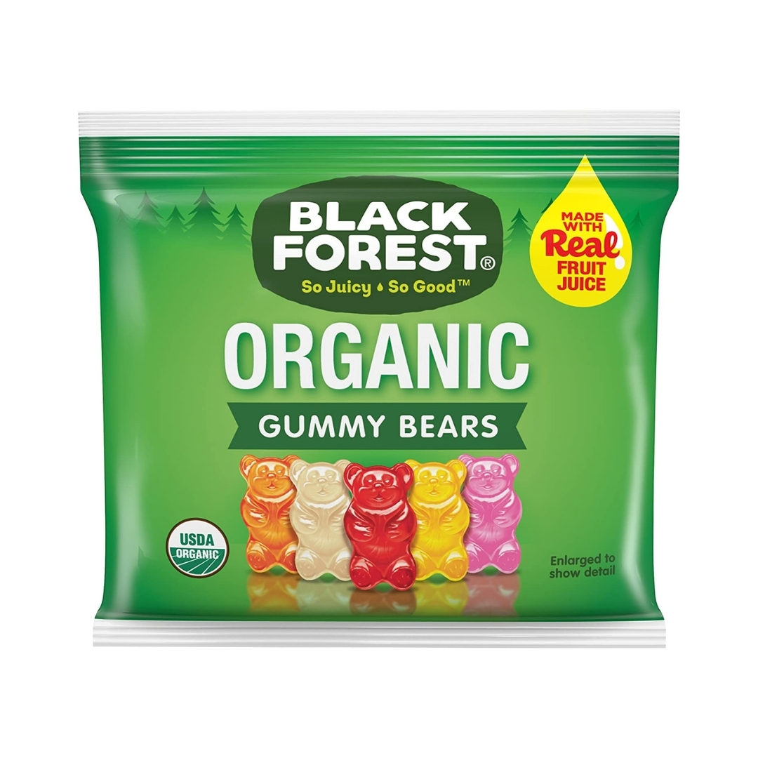 (Gói lẻ) Kẹo dẻo hữu cơ Black Forest Gummy Bear Organic 1.47kg (65 Gói)