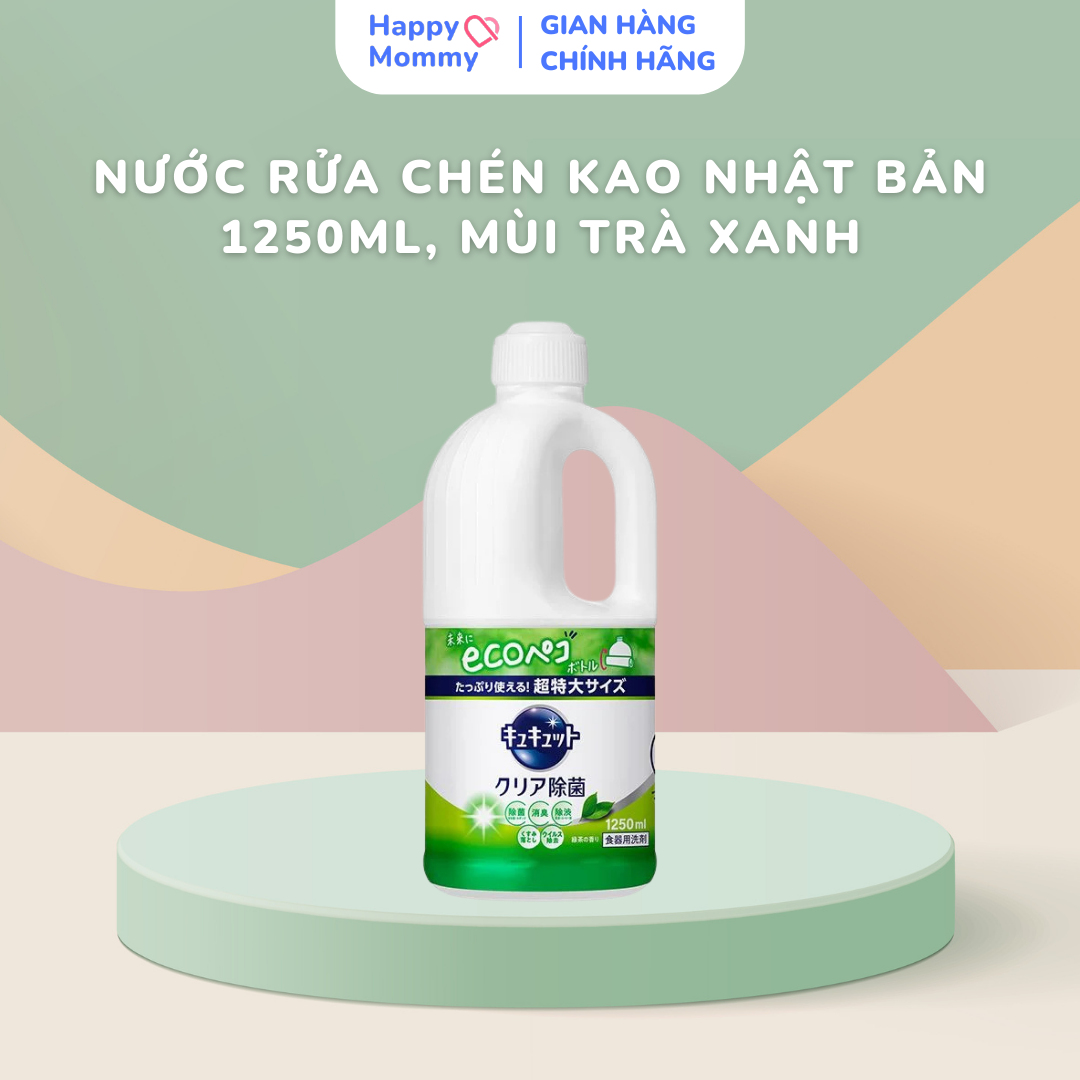 Nước rửa chén KAO nội địa Nhật Bản 1250ml siêu thơm siêu sạch