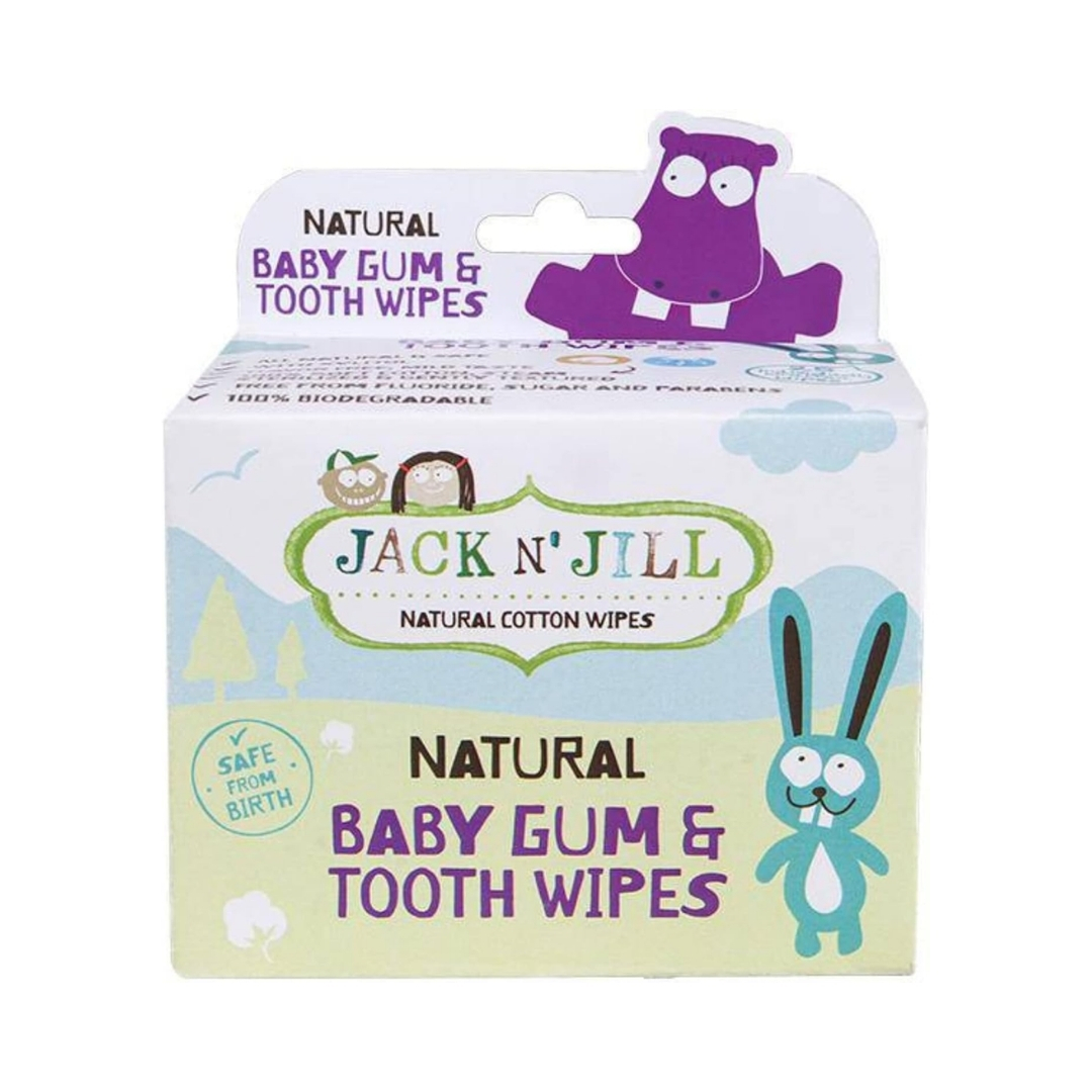 Giấy Lau Răng, Lưỡi Em Bé Jack N' Jill  Cotton Wipe, 25 Miếng