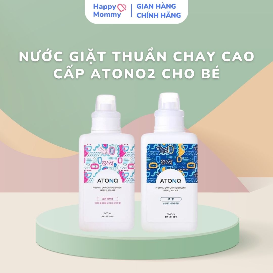 Nước Giặt Thuần Chay Cao Cấp Atono2 Không Mùi, 1000ml (0M+)