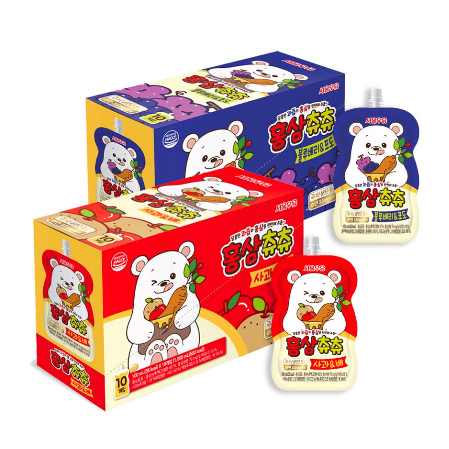 Nước Hồng Sâm Hàn Quốc Chu Chu, Gói 100ML