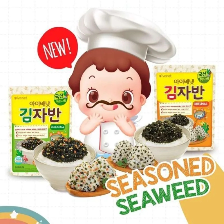 Rong Biển Rắc Cơm Hàn Quốc Ivenet, 25G (12M+)