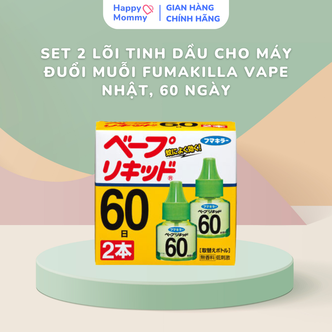 Tinh Dầu Cho Máy Đuổi Muỗi Fumakilla Vape Nhật, 60 Ngày