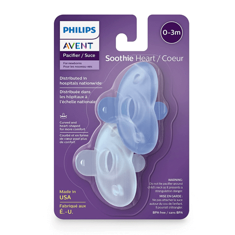 Set 2 ty giả Philips Avent Soothie chống vẩu nội địa Mỹ (0-3m)