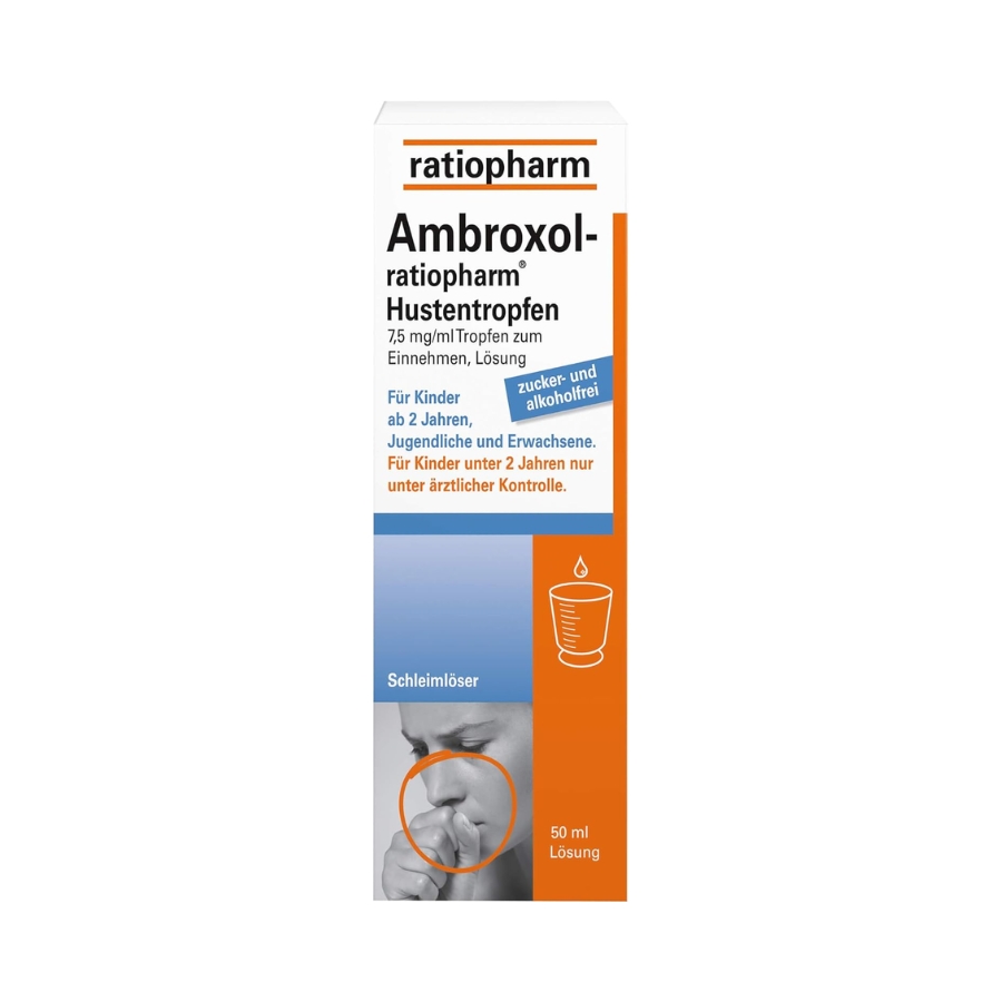 Siro Ho Đờm Ratiopharm Ambroxol Đức (0M+)