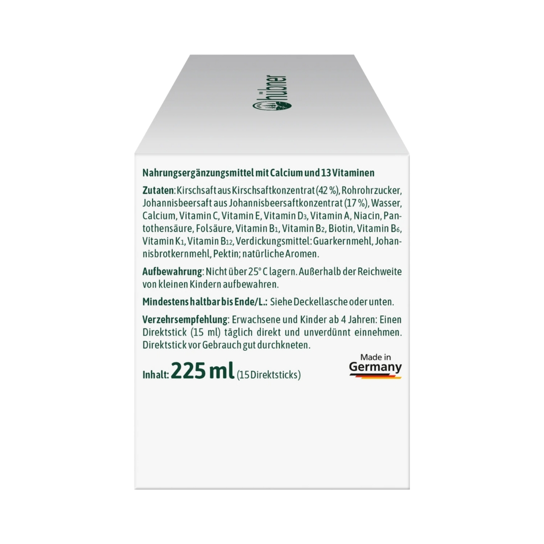 Siro Multivital Kids Hubner Đức, 15 gói X 15 ml (4Y+ và Người lớn)