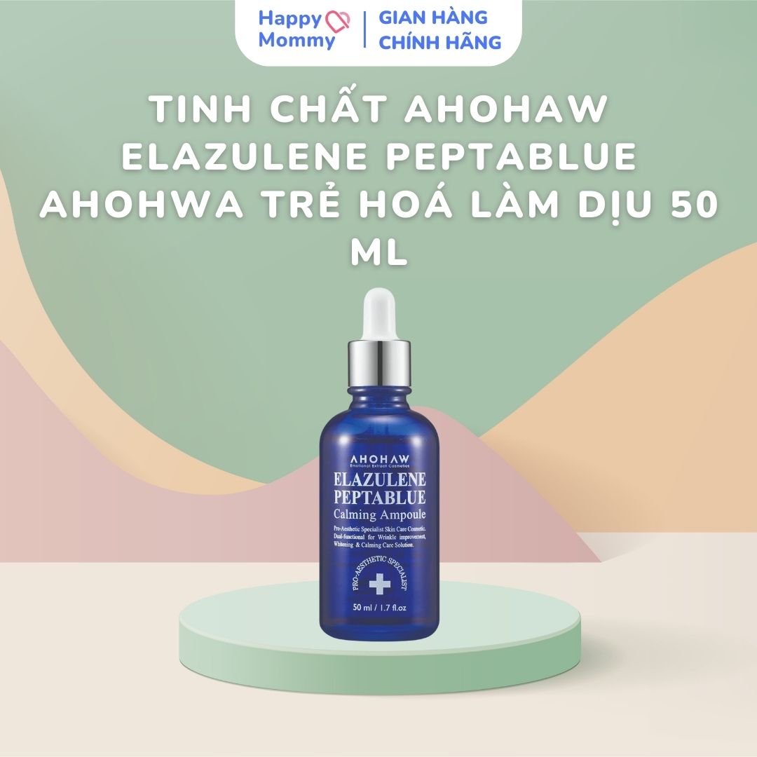 Tinh chất Ahohwa ELAZULENE PEPTABLUE trẻ hoá làm dịu 50 ml