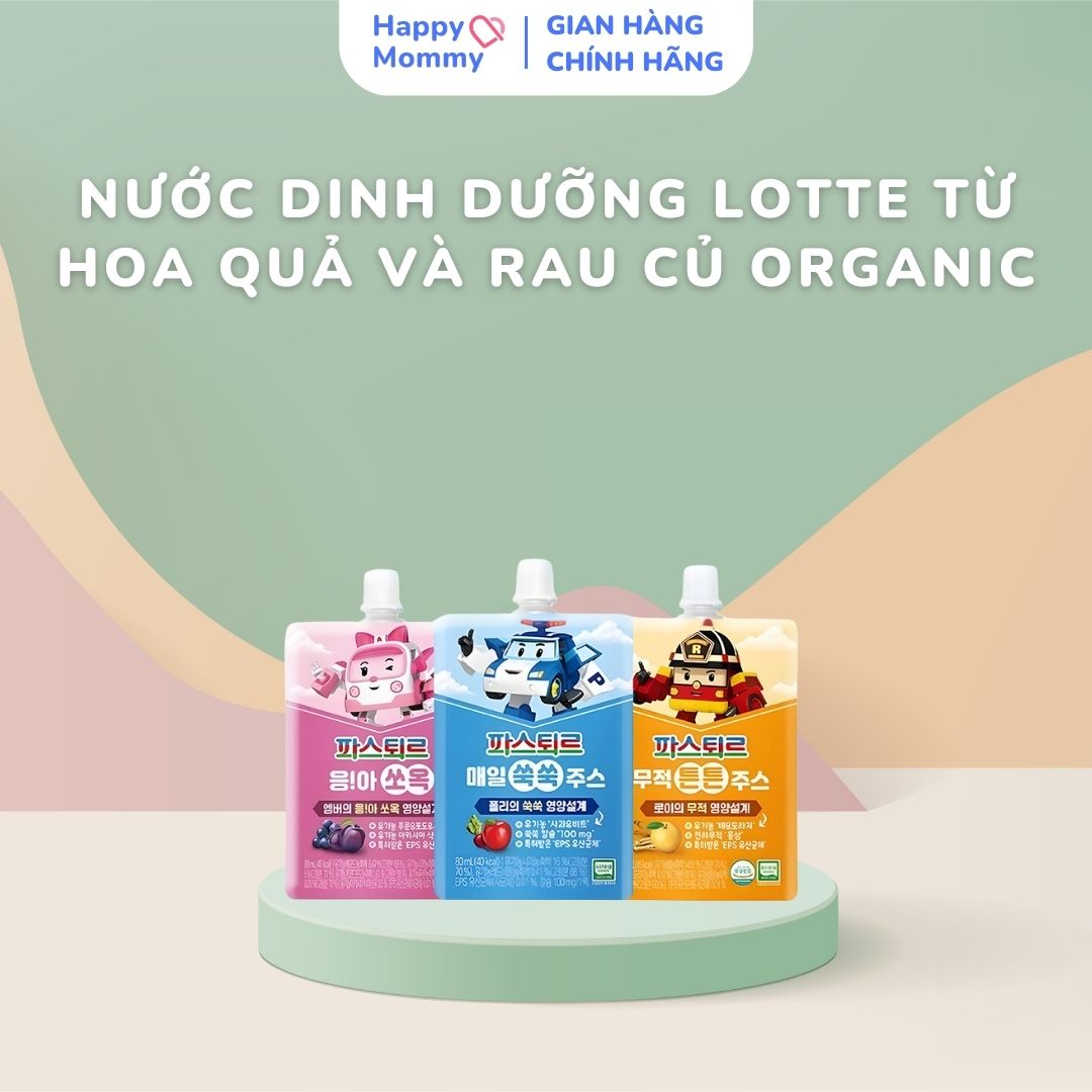 Nước Dinh Dưỡng Lotte Từ Hoa Quả Và Rau Củ Organic