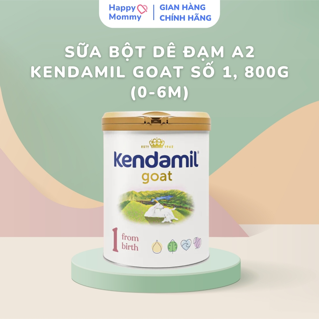 Sữa Bột Dê Đạm A2 Kendamil Goat Số 1, 800g (0-6M)