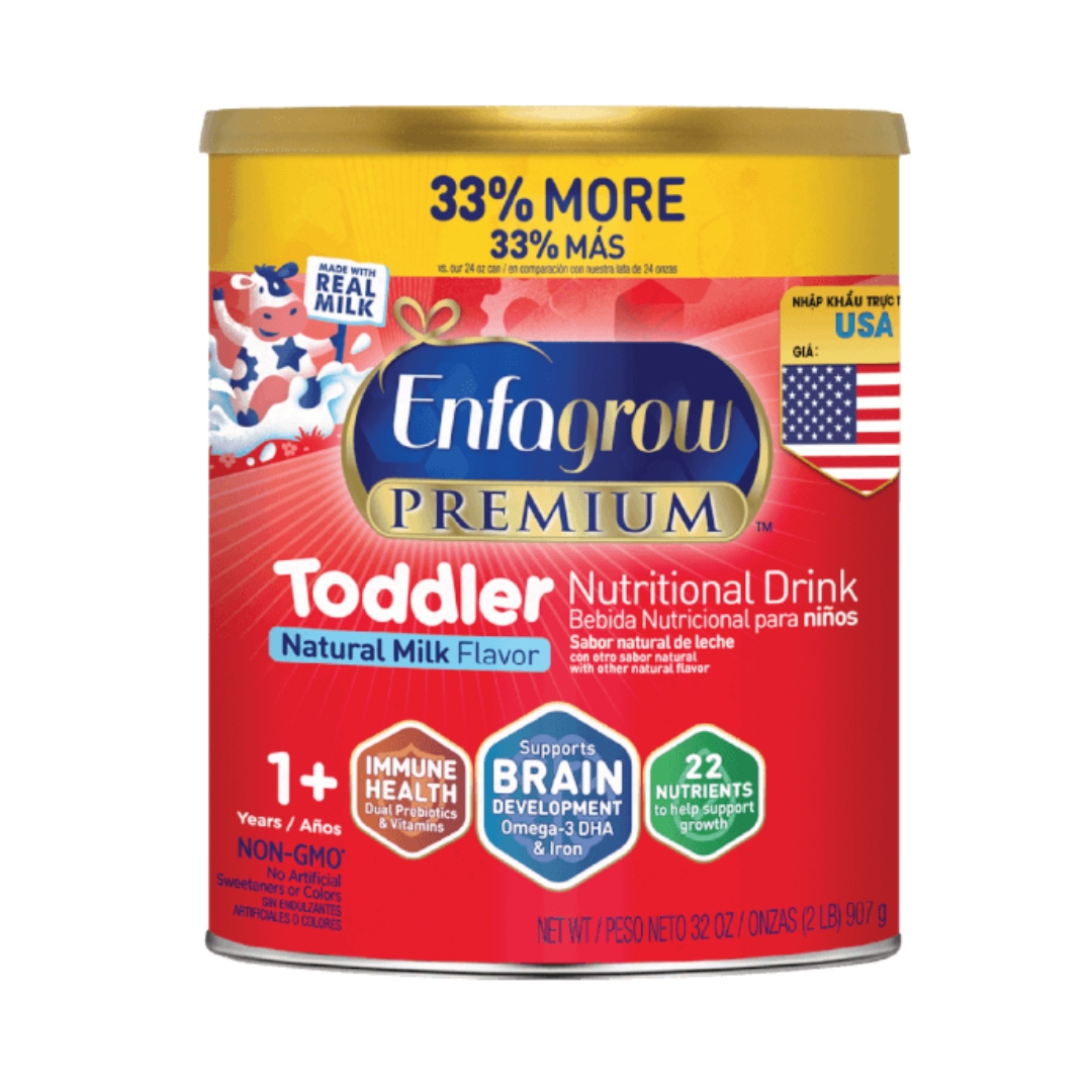 Sữa Bột Enfagrow Premium Toddler Nutritional Drink Mỹ, 907G (12M+)