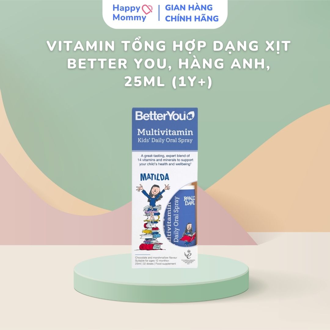 Vitamin Tổng Hợp Dạng Xịt Better You, Hàng Anh, 25ml (1Y+)