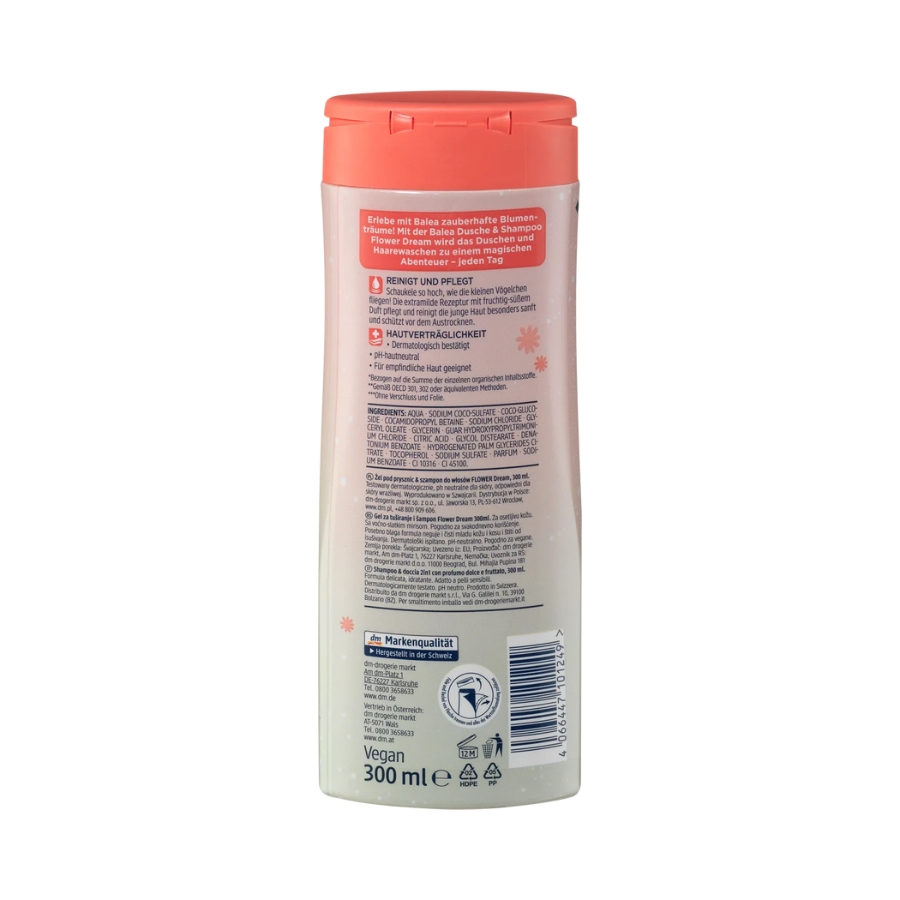 Sữa Tắm Gội Hương Hoa Balea Flower Dream Cho Bé Gái, 300ML