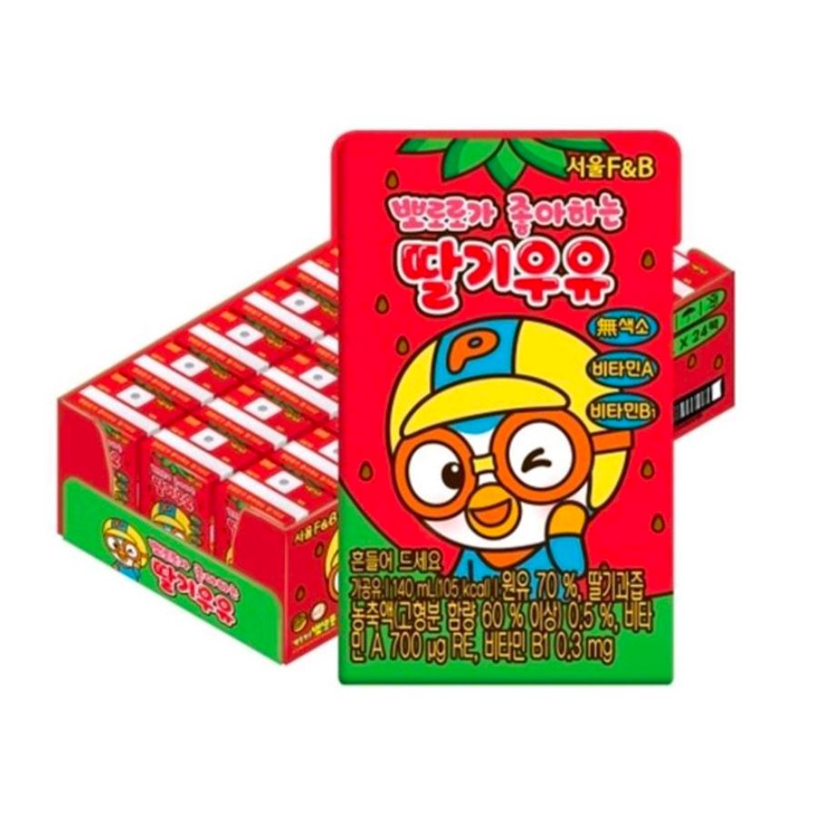 Sữa Tươi Pororo Seoul F&B, Hàn Quốc 140ML (12M+)