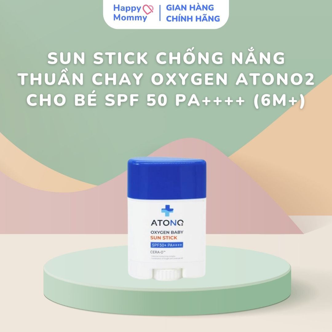 Sun Stick Chống Nắng Thuần Chay Oxygen Atono2 Cho Bé SPF 50 PA++++ (6M+)