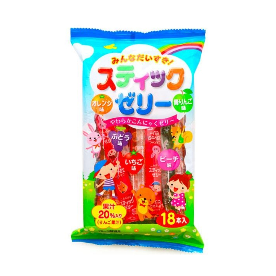 Thạch Que Ribon 100% Nước ép trái cây Nhật Bản, (3Y+)
