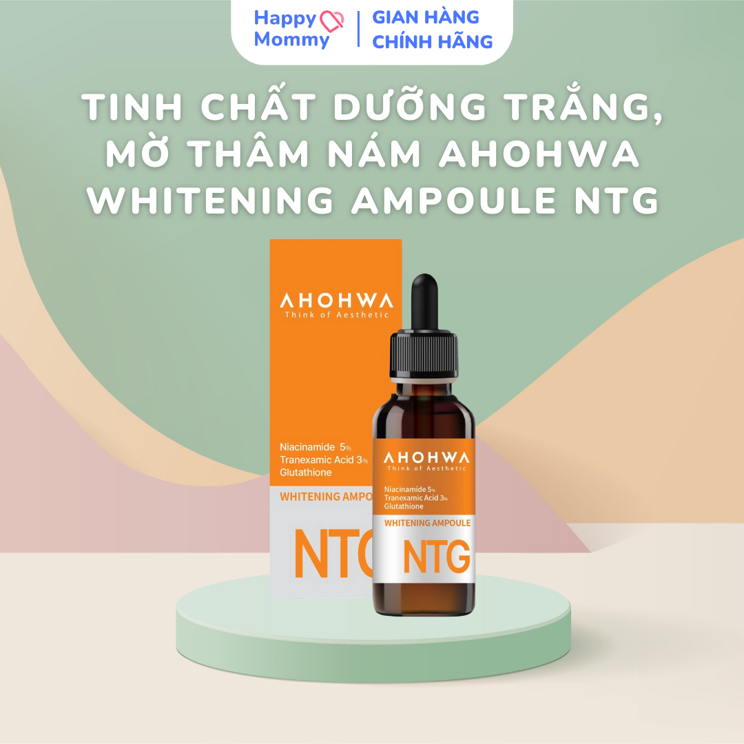 Tinh Chất Dưỡng Trắng, Mờ Thâm Nám Ahohwa Whitening Ampoule NTG, 30ml