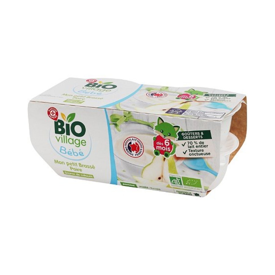 Sữa Chua Hữu Cơ Bio Village Bebe, Lốc 4 Hộp X 100G