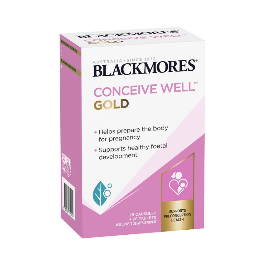 Viên Uống Blackmores Conceive Well Gold Bổ Trứng Tăng Thụ Thai, 28 Viên Nang & 28 Viên Nén