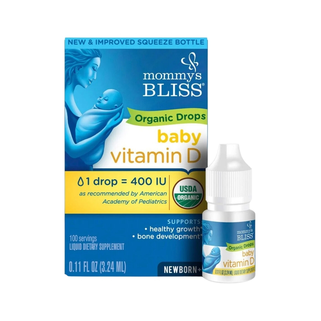 Vitamin D hữu cơ nhỏ giọt 400 IU Mommy's BLISS, 3.24ml (0-1Y)