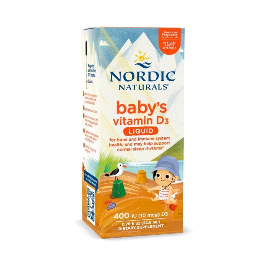 Vitamin D3 Dạng Nước Nordic Naturals Baby's Vitamin D3 400U.I, 22.5ML (0-12M)
