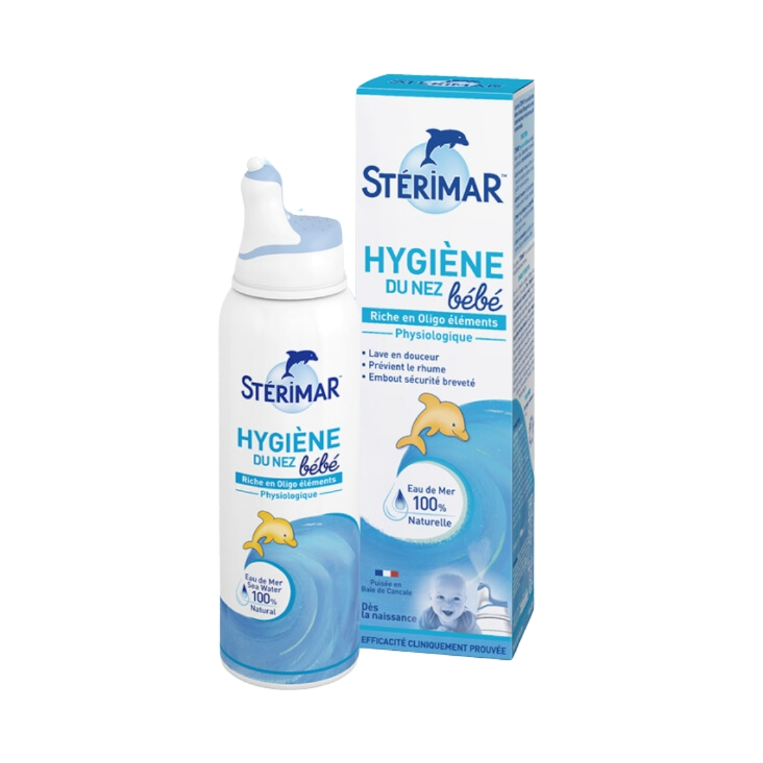 Xịt Vệ Sinh Mũi Sterimar Cá Heo Vàng Nội Địa Pháp, 100ml (0M-3Y)