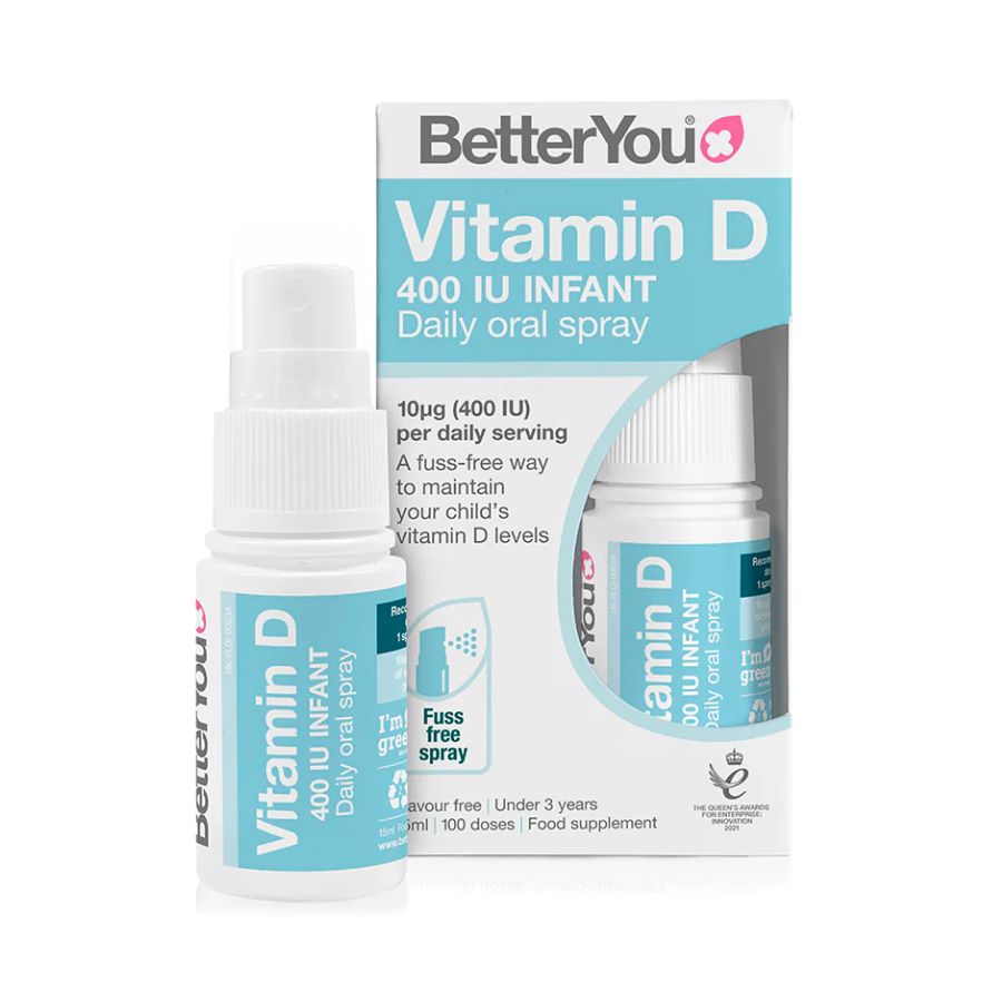 Xịt Vitamin D 400UI Better You Infant Daily Oral Spray, 15ml (0-3Y)