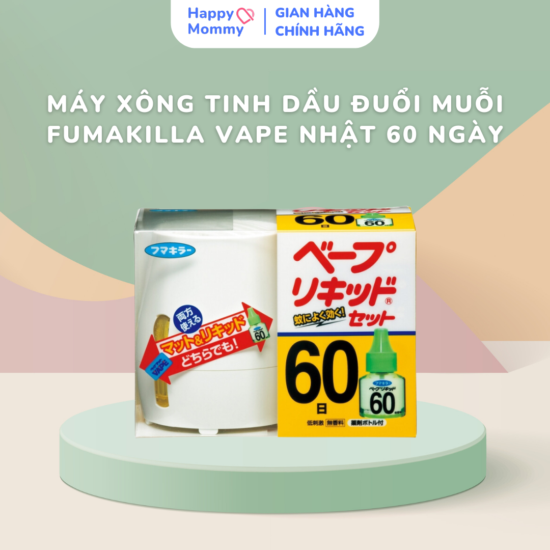 Máy Xông Tinh Dầu Đuổi Muỗi Fumakilla Vape Nhật 60 Ngày