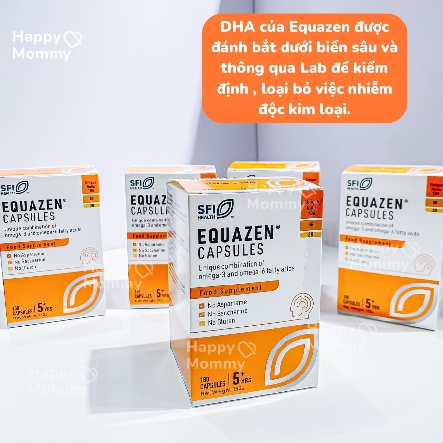 Dầu Cá Bổ Sung DHA, EPA Cho Trẻ Equazen Capsules Anh (5Y+)