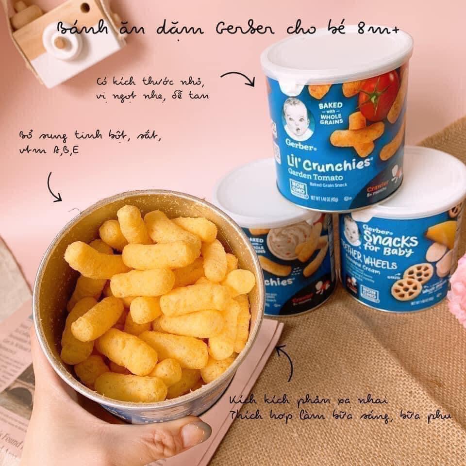 Bánh Ăn Dặm Gerber Lil'Crunchies Mỹ, 42G