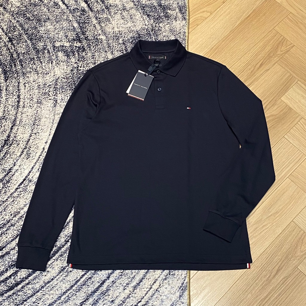 Áo Polo Tommy Hilfiger Regular Long Sleeve Navy