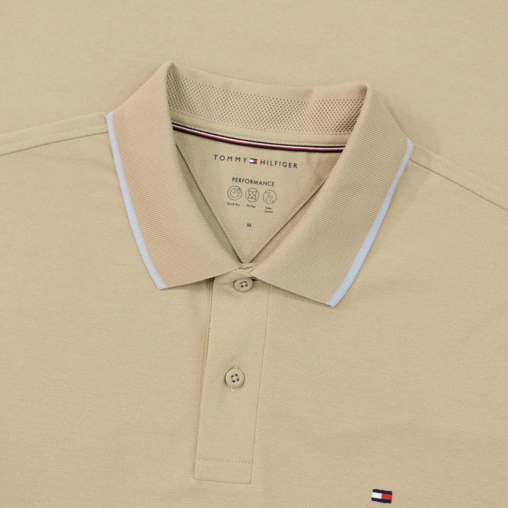 Áo Polo Tommy Hilfiger Performance Pique Reg Tipped / Sandalwood