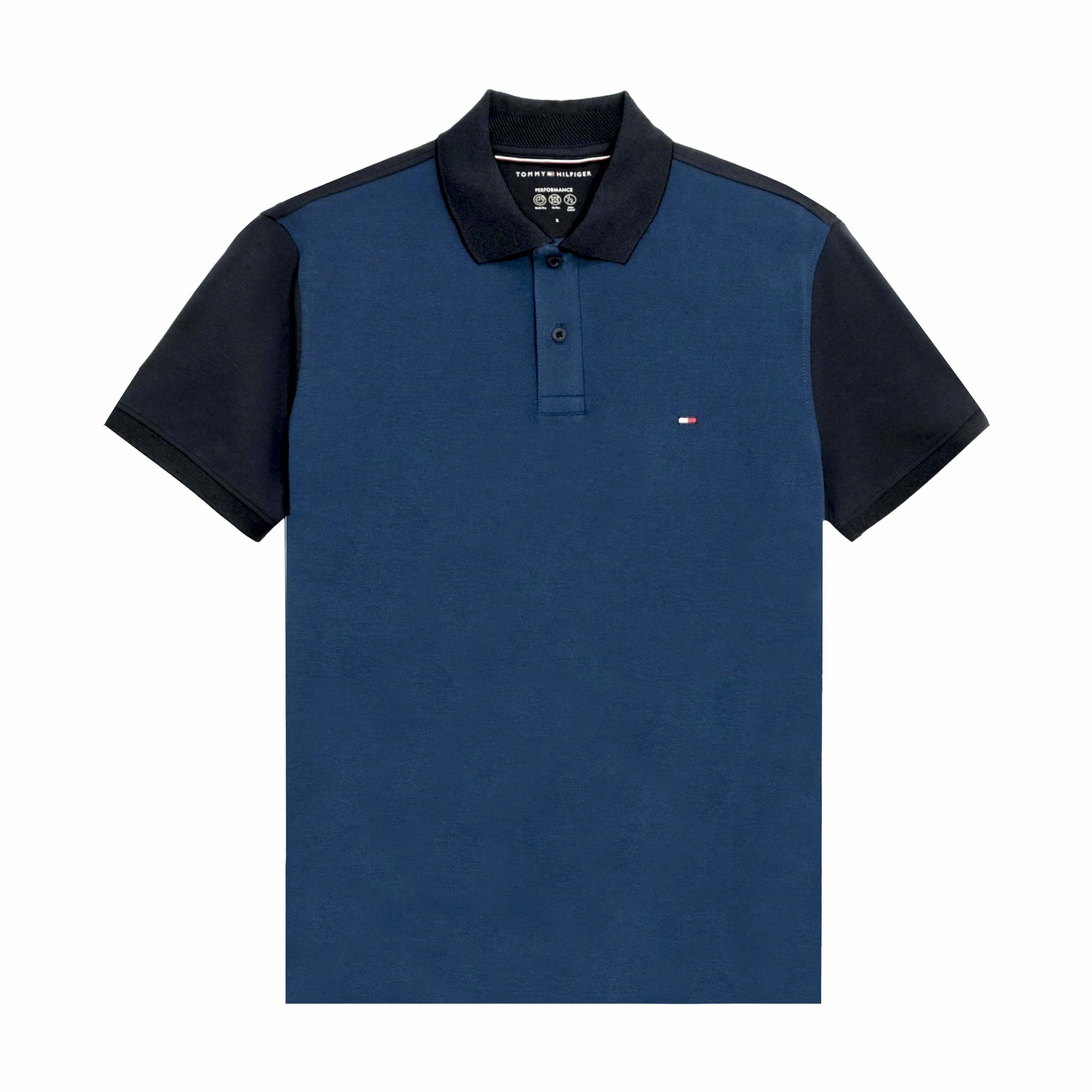 Áo Polo Tommy Hilfiger Performance Oxf Pique Reg Block - Blue