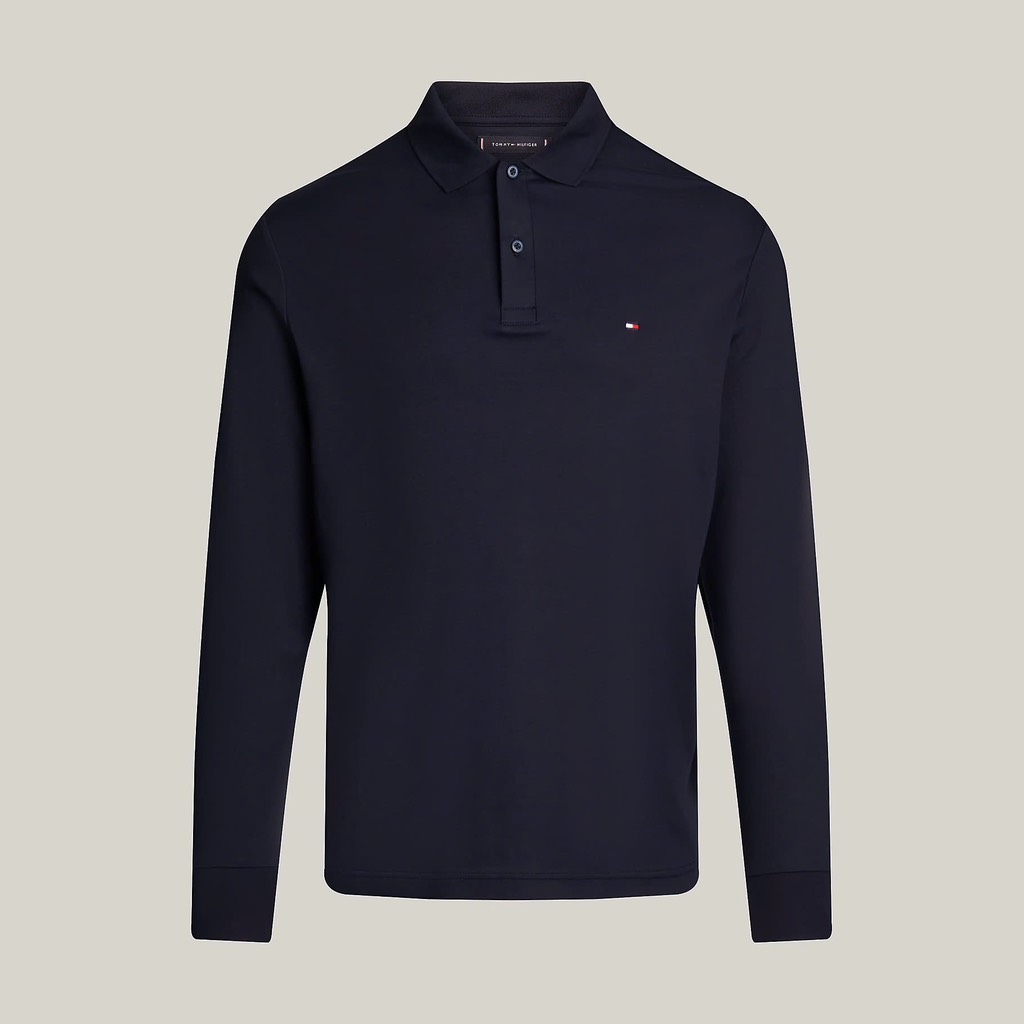 Áo Polo Tommy Hilfiger Regular Long Sleeve Navy